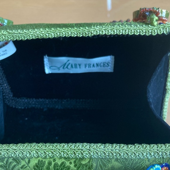 Mary Frances Green and Blue Butterfly Clutch - Picture 4 of 5